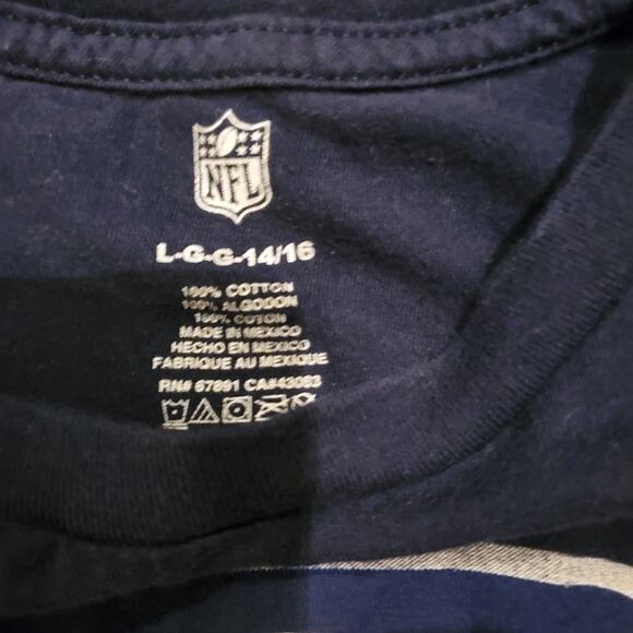NFL SEAHAWKS Football Short Sleeve Tee Shirt Large 14/16 - Picture 2 of 3